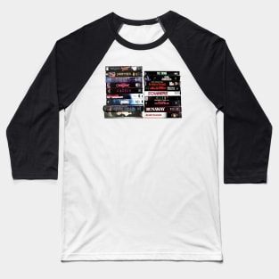 Horror Movie VHS Tapes Baseball T-Shirt